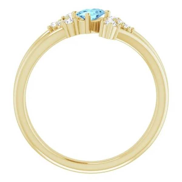 Accented Bypass Ring Image 2 Hart's Jewelers Grants Pass, OR