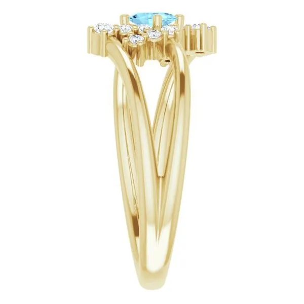 Accented Bypass Ring Image 4 Hopman Jewelers Elkhart, IN