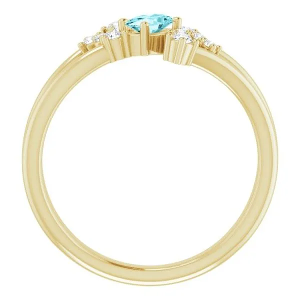 Accented Bypass Ring Image 2 Hart's Jewelers Grants Pass, OR