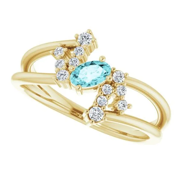 Accented Bypass Ring Image 5 Hart's Jewelers Grants Pass, OR