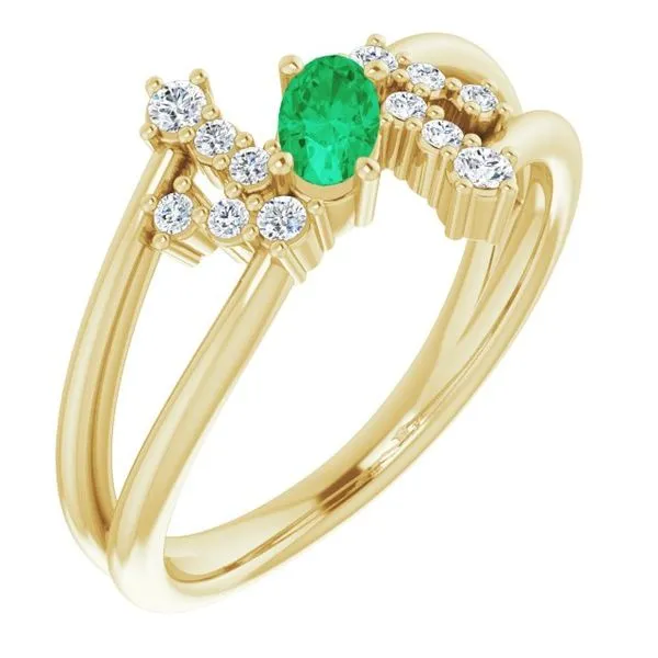 Accented Bypass Ring Gysbers Jewelry Waupun, WI