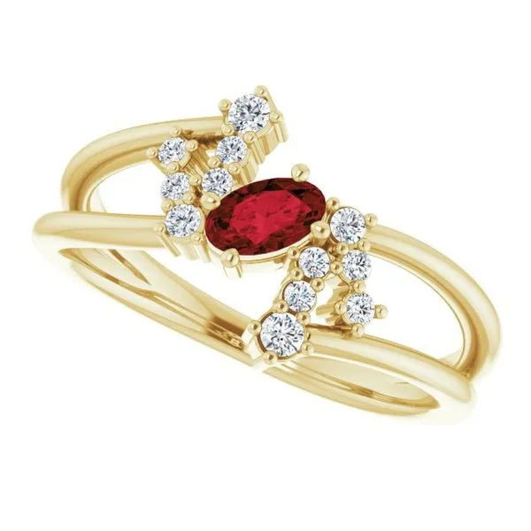 Accented Bypass Ring Image 5 Cherry Street Jewelers Tulsa, OK