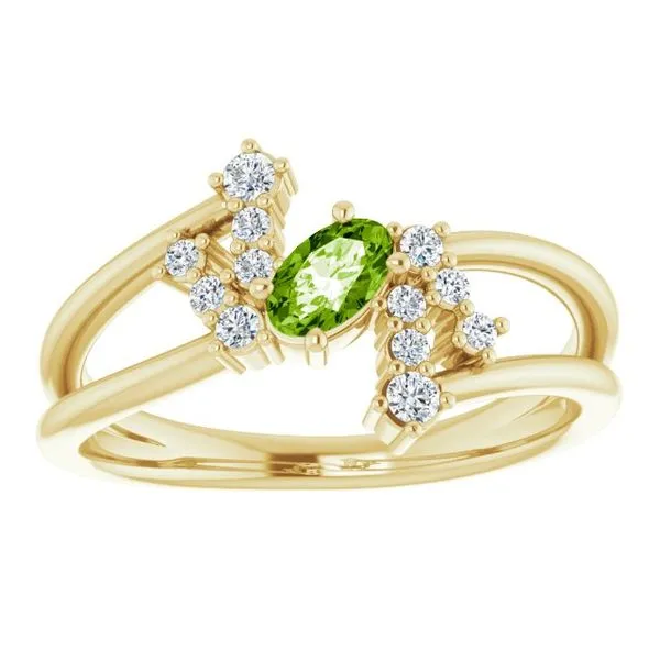 Accented Bypass Ring Image 3 Henry B. Ball Jewelers Canton, OH