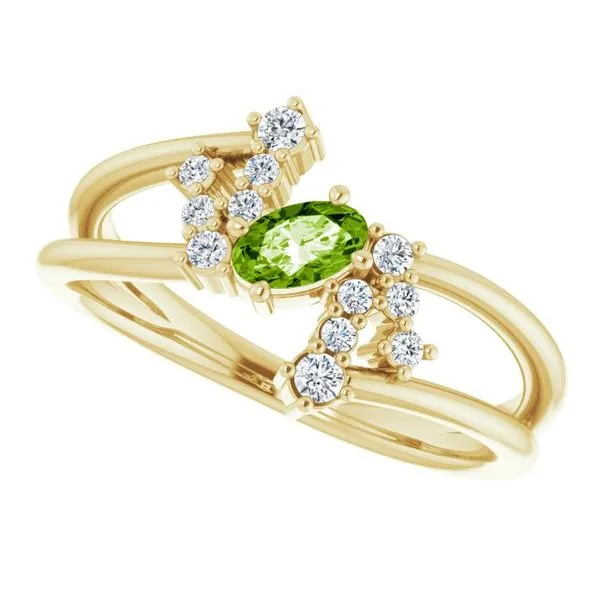 Accented Bypass Ring Image 5 Henry B. Ball Jewelers Canton, OH