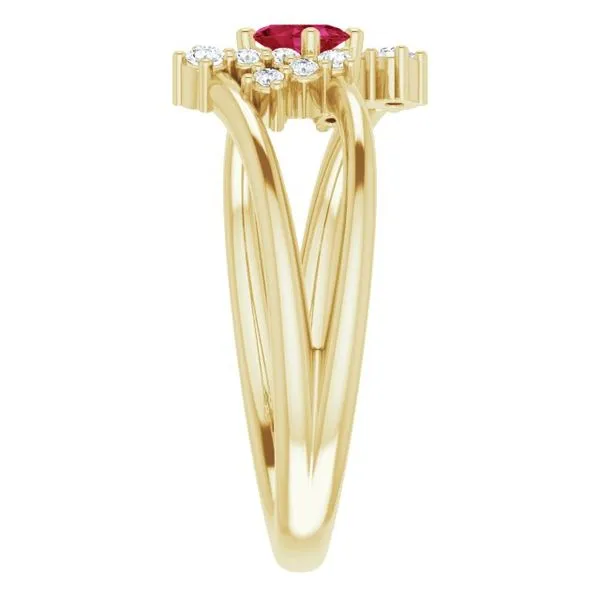 Accented Bypass Ring Image 4 Hart's Jewelers Grants Pass, OR