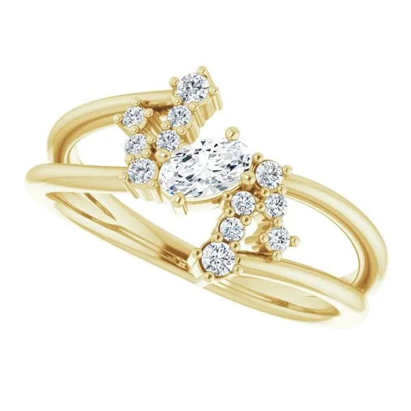 Accented Bypass Ring Image 5 John E. Koller Jewelry Designs owasso, OK