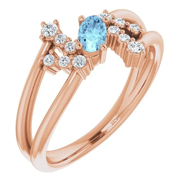 Accented Bypass Ring John E. Koller Jewelry Designs owasso, OK