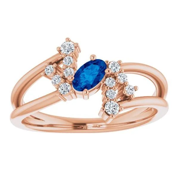 Accented Bypass Ring Image 3 Henry B. Ball Jewelers Canton, OH