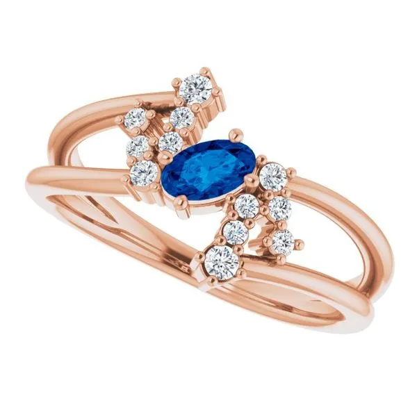 Accented Bypass Ring Image 5 Henry B. Ball Jewelers Canton, OH