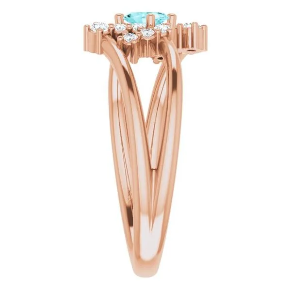 Accented Bypass Ring Image 4 Henry B. Ball Jewelers Canton, OH