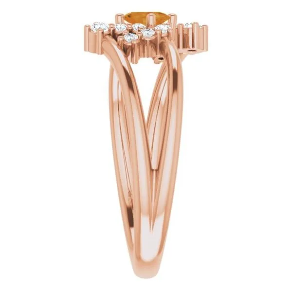 Accented Bypass Ring Image 4 Hart's Jewelers Grants Pass, OR