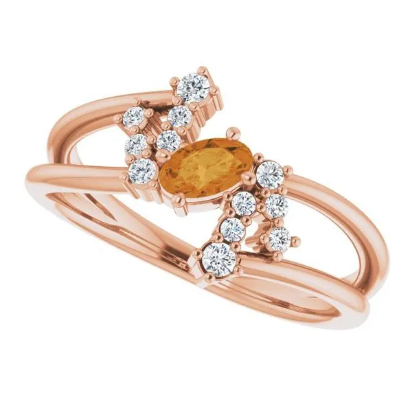 Accented Bypass Ring Image 5 Long Jewelers Chesapeake, VA