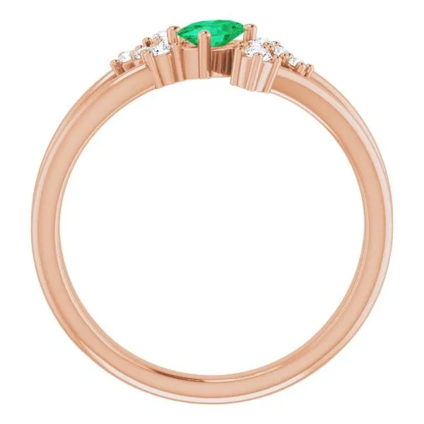 Accented Bypass Ring Image 2 Hart's Jewelers Grants Pass, OR