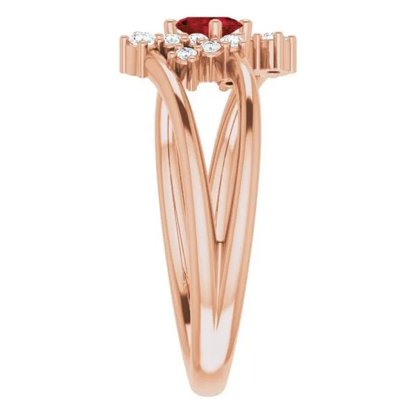 Accented Bypass Ring Image 4 Henry B. Ball Jewelers Canton, OH