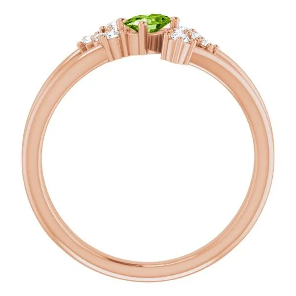 Accented Bypass Ring Image 2 Hopman Jewelers Elkhart, IN