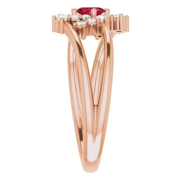 Accented Bypass Ring Image 4 Hart's Jewelers Grants Pass, OR