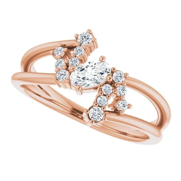 Accented Bypass Ring Image 5 Hart's Jewelers Grants Pass, OR