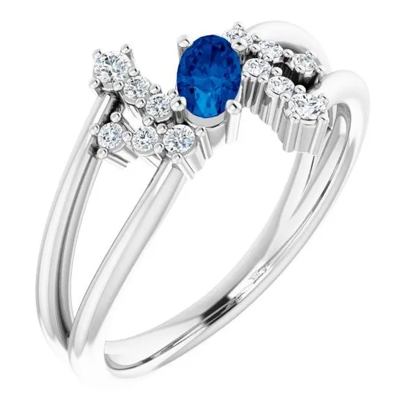 Accented Bypass Ring John E. Koller Jewelry Designs owasso, OK