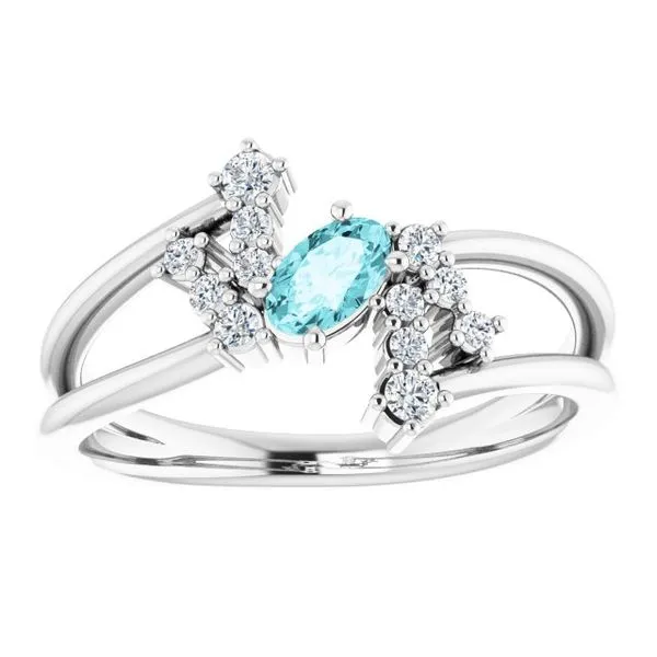 Accented Bypass Ring Image 3 John E. Koller Jewelry Designs owasso, OK