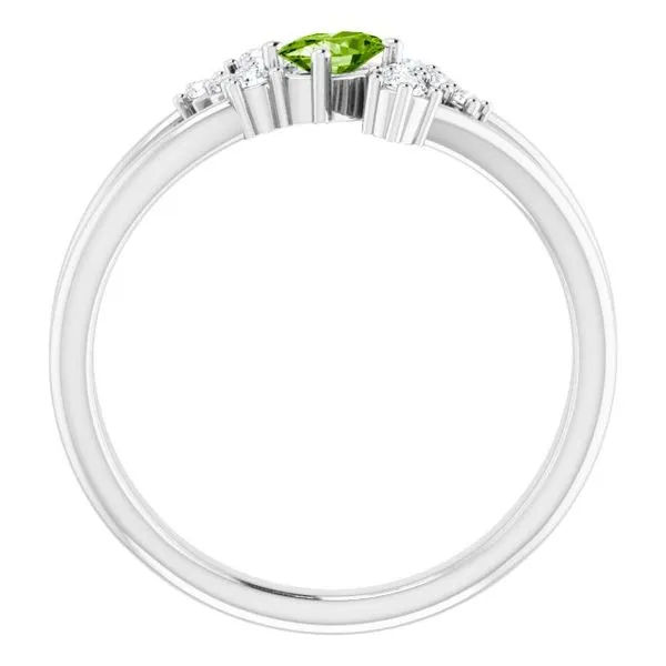 Accented Bypass Ring Image 2 Bauble Patch Jewelers Comstock Park, MI