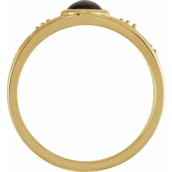 Bezel-Set Cabochon Ring Image 2 Hart's Jewelers Grants Pass, OR