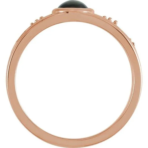 Bezel-Set Cabochon Ring Image 2 Hart's Jewelers Grants Pass, OR