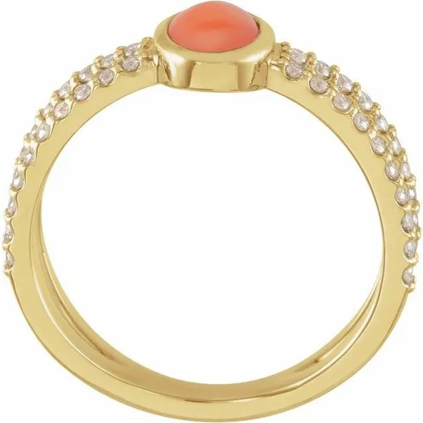 Accented Cabochon Ring Image 2 J. Meredith Jewelers Delafield, WI