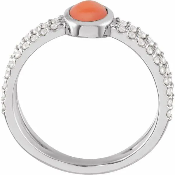 Accented Cabochon Ring Image 2 Jewelry Design Studio Jensen Beach, FL