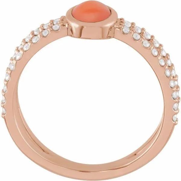 Accented Cabochon Ring Image 2 Jewelry Design Studio Jensen Beach, FL