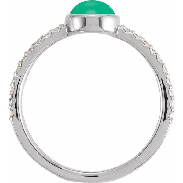 Accented Cabochon Ring Image 2 Jewelry Design Studio Jensen Beach, FL