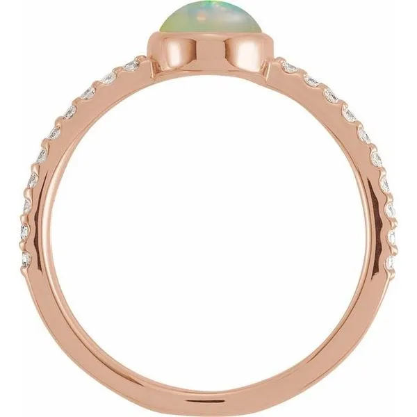 Accented Cabochon Ring Image 2 Hopman Jewelers Elkhart, IN