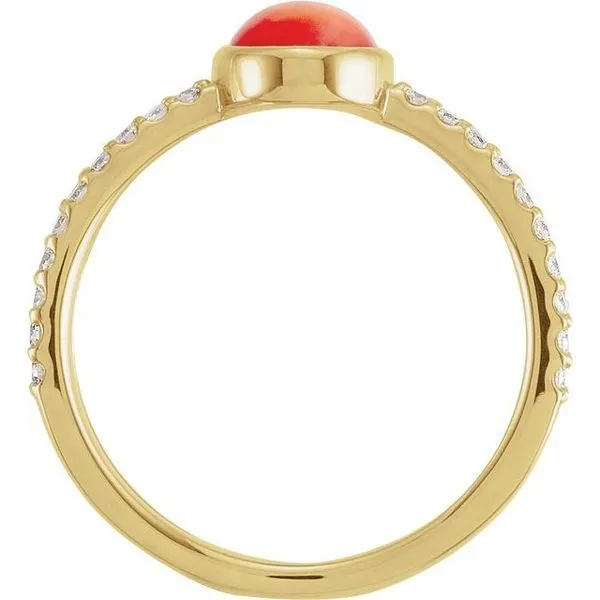 Accented Cabochon Ring Image 2 Jewelry Design Studio Jensen Beach, FL