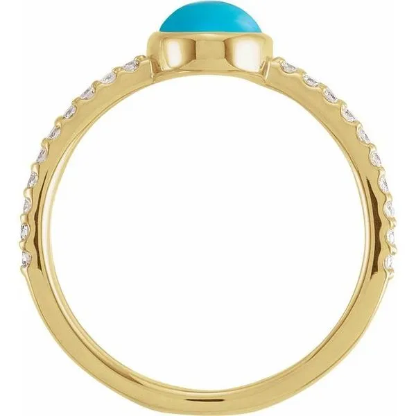 Accented Cabochon Ring Image 2 Jewelry Design Studio Jensen Beach, FL