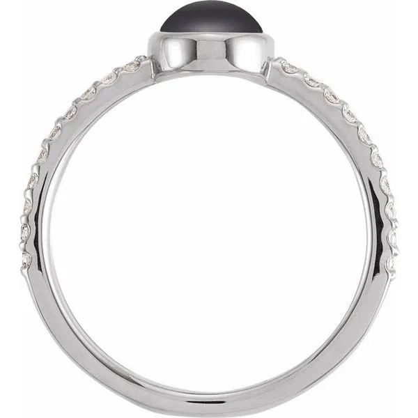 Accented Cabochon Ring Image 2 Hopman Jewelers Elkhart, IN