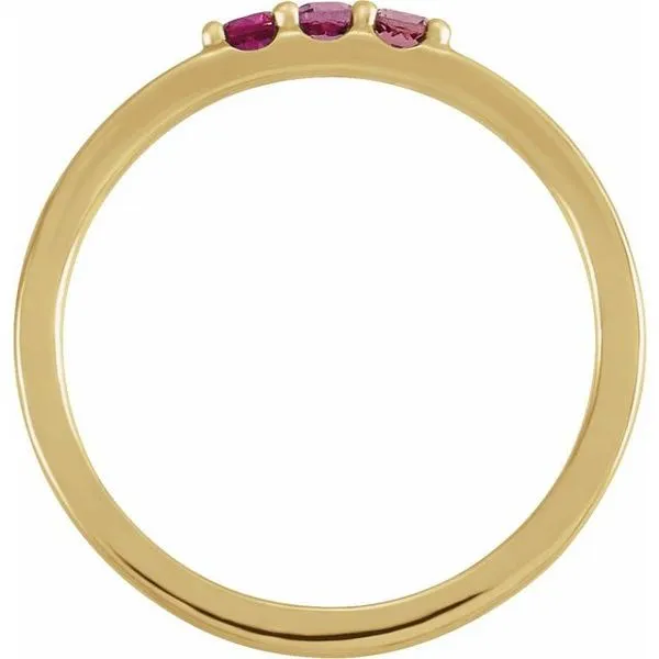 Three-Stone Midi Ring Image 2 Hopman Jewelers Elkhart, IN