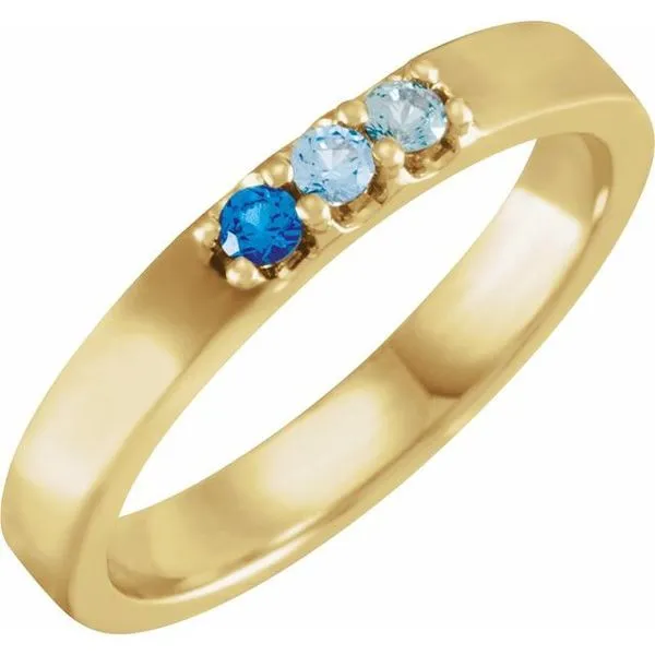 Three-Stone Midi Ring Jewelry Design Studio Jensen Beach, FL