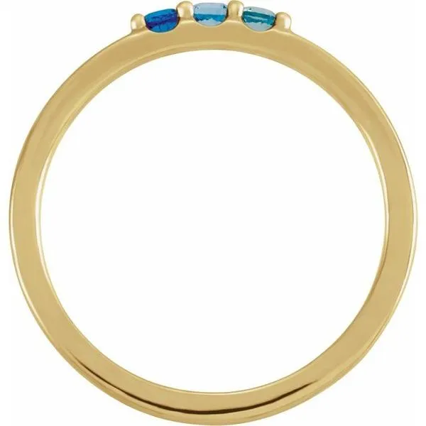 Three-Stone Midi Ring Image 2 Jewelry Design Studio Jensen Beach, FL
