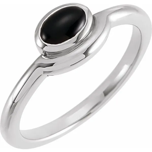 Bezel-Set Cabochon Ring Jewelry Design Studio Jensen Beach, FL