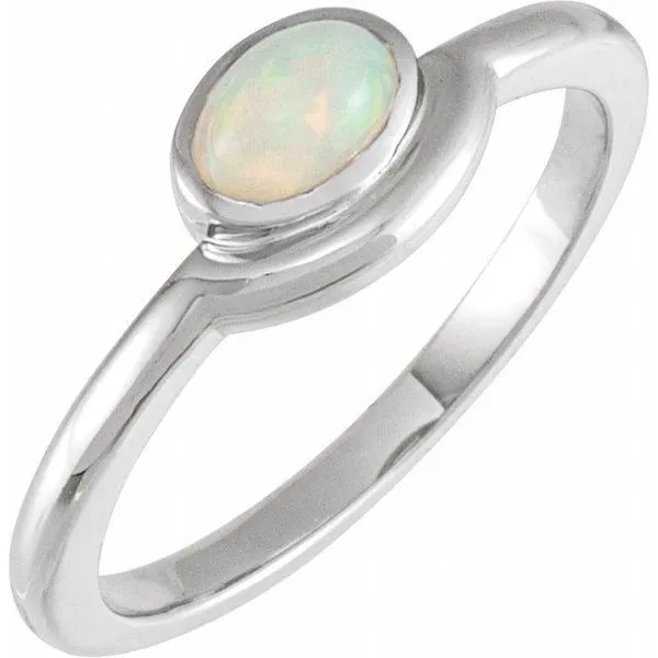 Bezel-Set Cabochon Ring Jewelry Design Studio Jensen Beach, FL