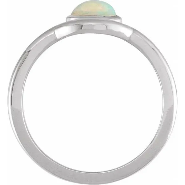 Bezel-Set Cabochon Ring Image 2 James & Williams Jewelers Berwyn, IL