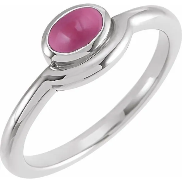 Bezel-Set Cabochon Ring Jewelry Design Studio Jensen Beach, FL