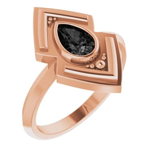 Bezel-Set Geometric Ring Image 2 Arnold's Jewelry and Gifts Logansport, IN