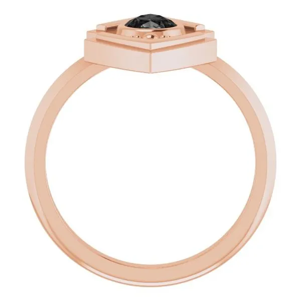 Bezel-Set Geometric Ring Image 4 Arnold's Jewelry and Gifts Logansport, IN