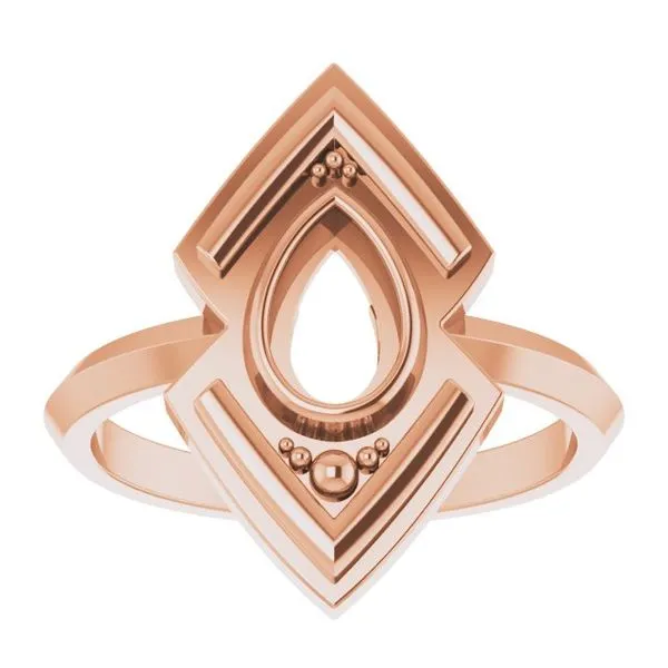 Bezel-Set Geometric Ring Image 5 Jewelry Design Studio Jensen Beach, FL