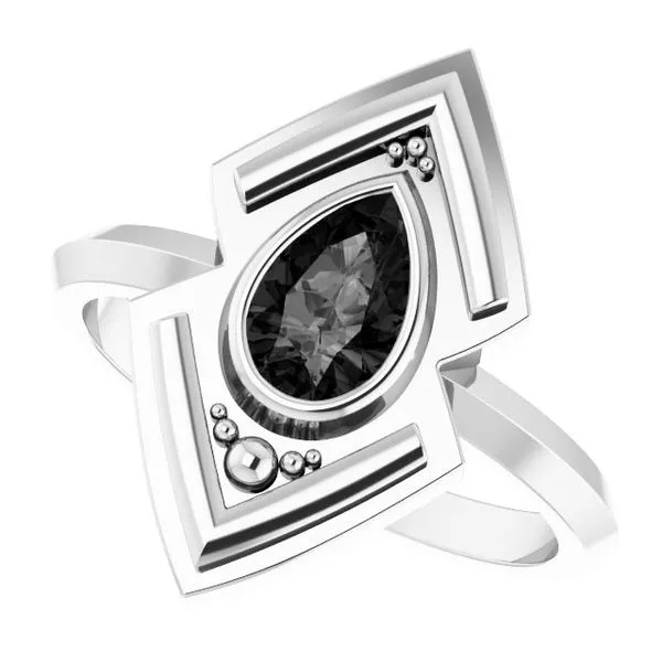 Bezel-Set Geometric Ring Image 5 Rasmussen Jewelers Spanish Fork, UT