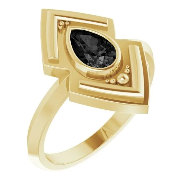 Bezel-Set Geometric Ring J. Meredith Jewelers Delafield, WI