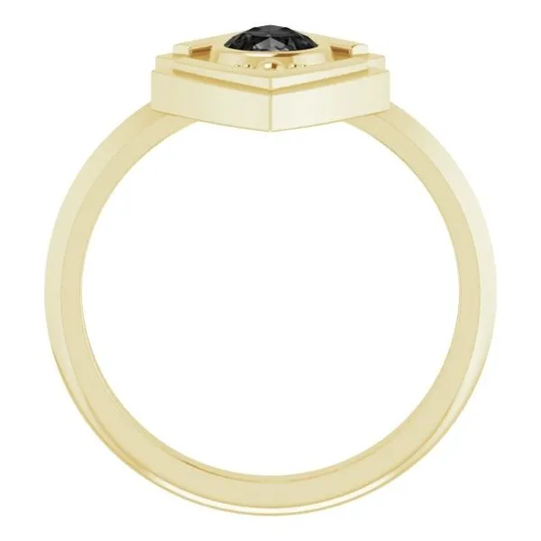 Bezel-Set Geometric Ring Image 2 Hopman Jewelers Elkhart, IN