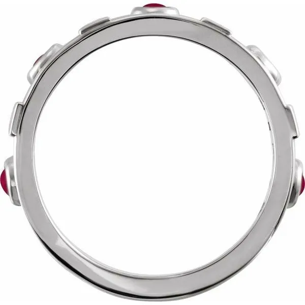 Accented Bezel-Set Cabochon Ring Image 2 Jewelry Design Studio Jensen Beach, FL