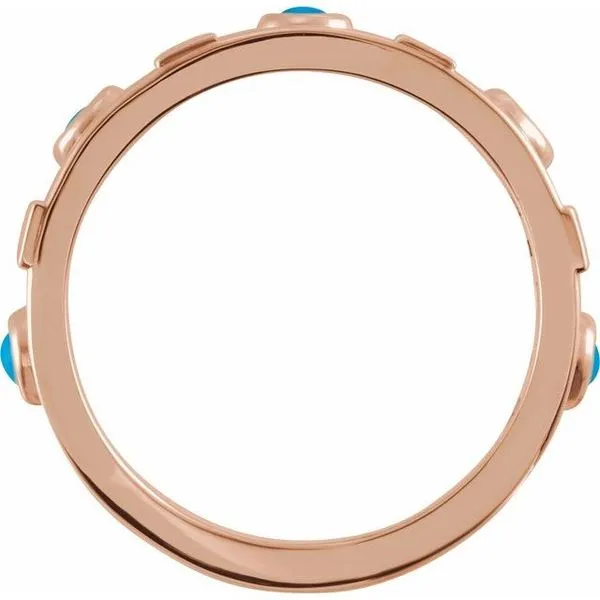 Accented Bezel-Set Cabochon Ring Image 2 Rick's Jewelers California, MD