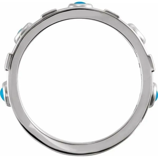 Accented Bezel-Set Cabochon Ring Image 2 J. Meredith Jewelers Delafield, WI